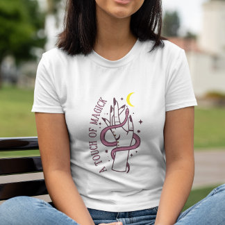 Camiseta Cobra Lua e Mão Mística de Magick