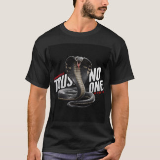 Camiseta "Cobra Místico Rei com "Confiança Não Ninguém"