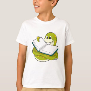 Camiseta Cobra na Leitura com Livro