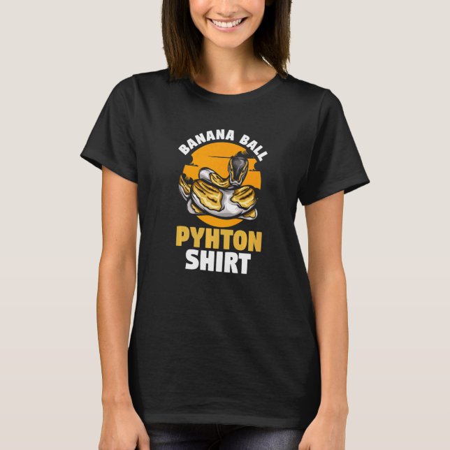 Camiseta Cobra Python Bola Banana  Herpetologista Perigo Ma (Frente)