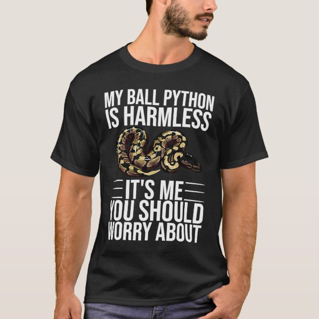 Camiseta Cobra Python Bola  Homens Mulheres (Frente)