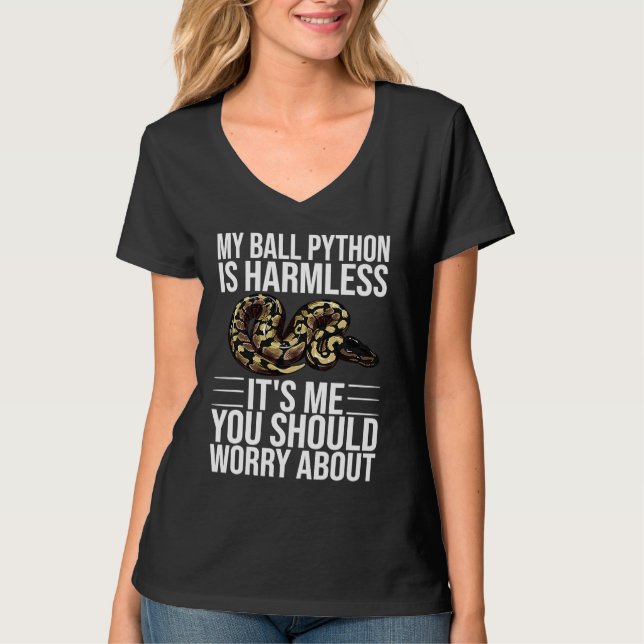 Camiseta Cobra Python Bola  Homens Mulheres (Frente)