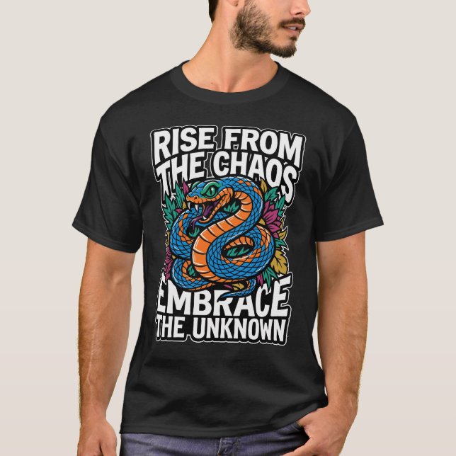 Camiseta Cobra Rise From Chaos – Serpente de Cresc (Frente)