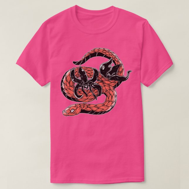 Camiseta Cobra rosa 2 (Frente do Design)