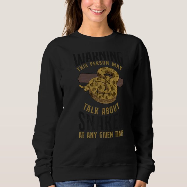 Camiseta Cobra Serpente Avisando Essa Pessoa Que Posso Fala (Frente)