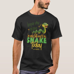 Camiseta Cobra Serpente me deixe sozinho. Só estou falando