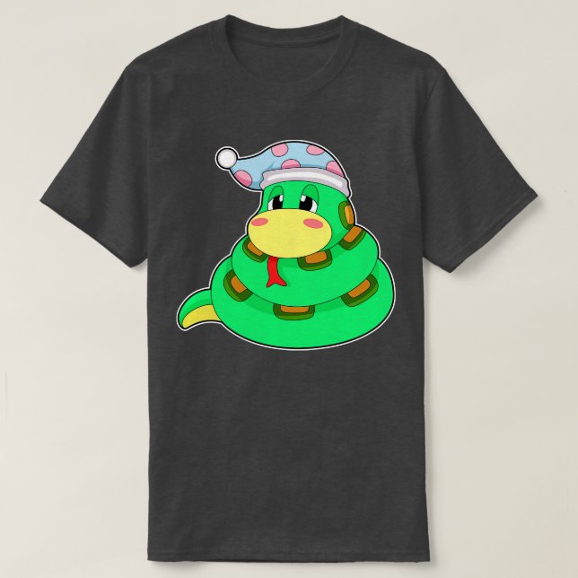 Camiseta Cobra Sleing Night boné (Frente do Design)