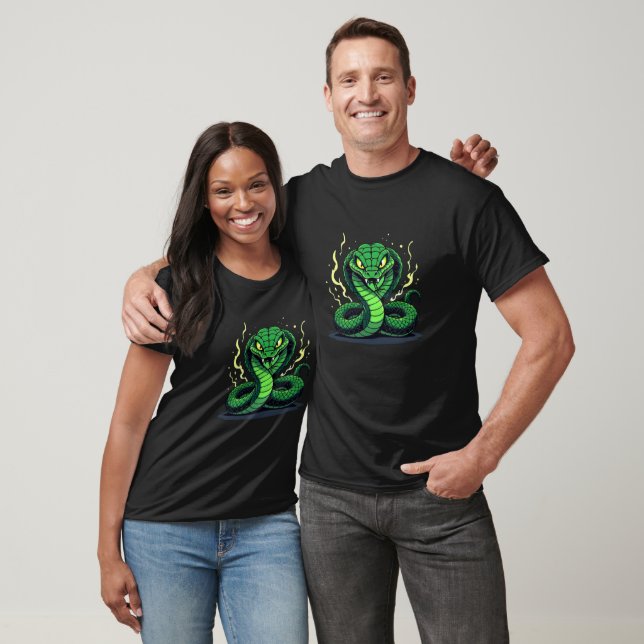 Camiseta Cobra Venenosa – Perigo e Precisão (Unissex)