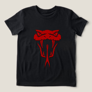 Camiseta Cobra Vermelho Assustador - Rapazes Serpentes