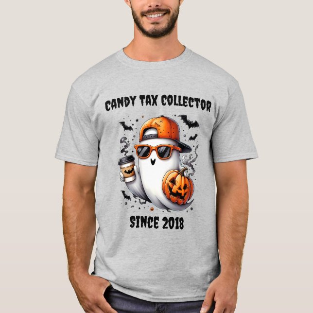 Camiseta "Cobrador de Impostos do Candy" Personalizado Hall (Frente)