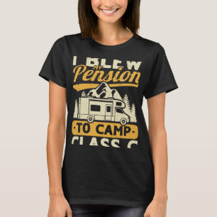 Camiseta Cobrança de pensões de aposentação de acampamento