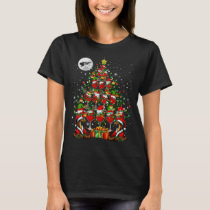 Camiseta Cobras De papai noel E De Vinho Bebidas De Árvore