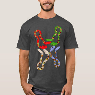 Camiseta Cobras de plástico colorido retrorreflectores