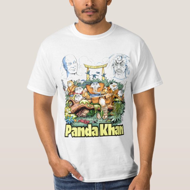 Camiseta cobrir #1 traseiro khan da panda (Frente)