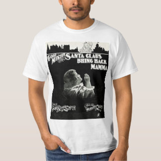 Camiseta cobrir da folha de natais vintages
