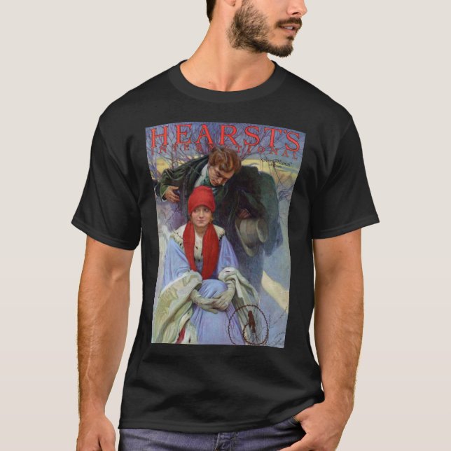 Camiseta Cobrir da Revista, Alphonse Mucha (Frente)