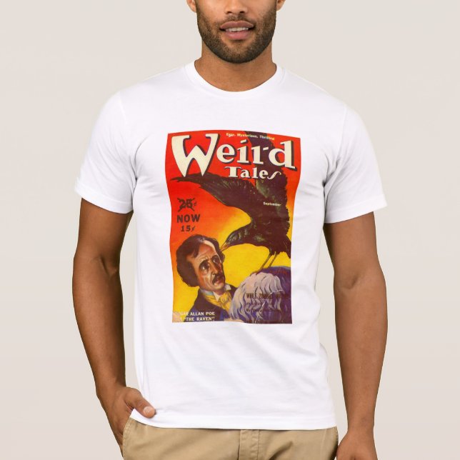 Camiseta Cobrir da Revista Edgar Allan Poe e Raven Pulp (Frente)