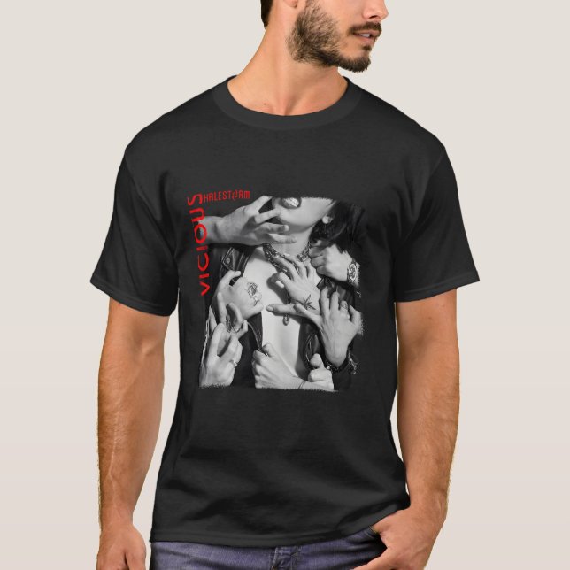 Camiseta Cobrir de Álbum do Halestorm Vicious (Frente)