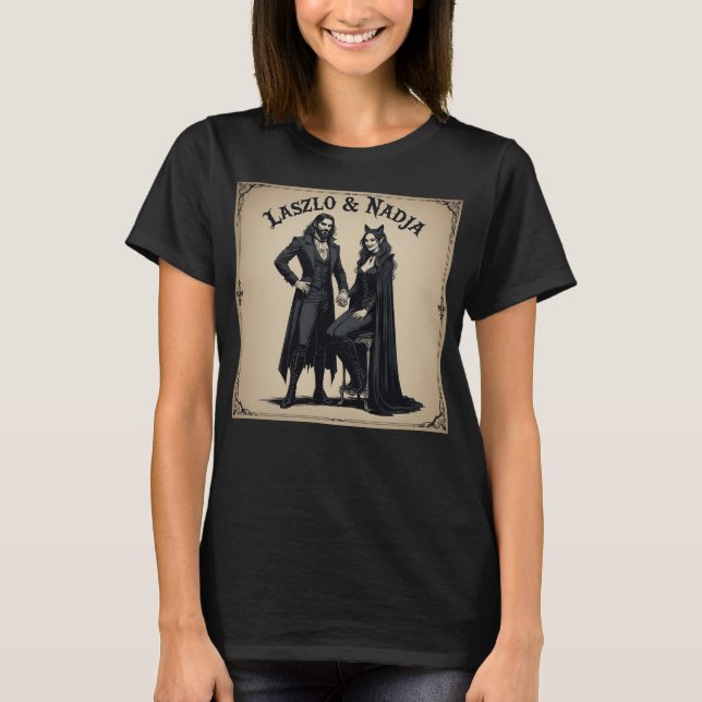 Camiseta Cobrir de álbuns Laszlo & Nadja (Frente)