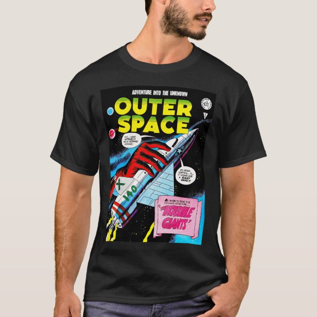 Camiseta Cobrir de Histórias em quadrinhos Espaciais Exteri (Frente)