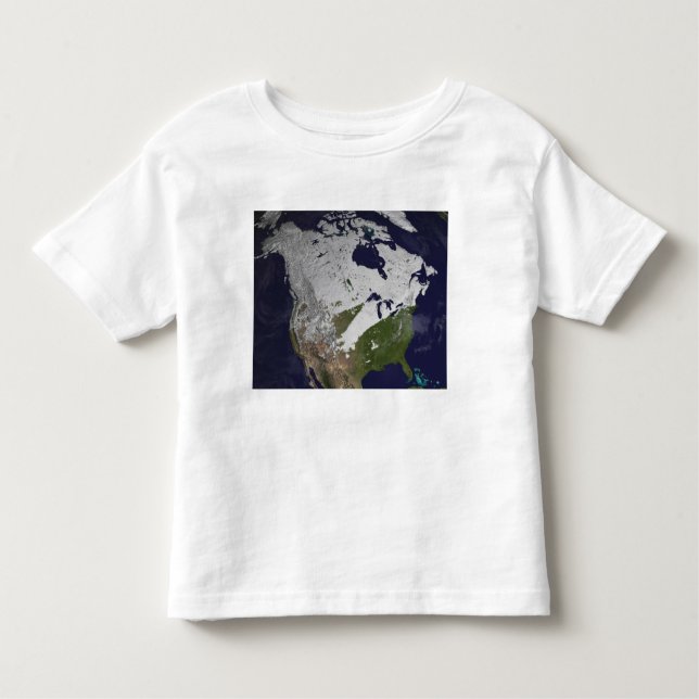 Camiseta Cobrir de inverno na neve no hemisfério Norte (Frente)
