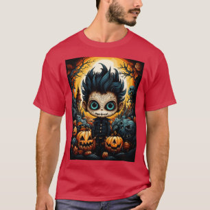 Camiseta Cobrir De Livro De Halloween Para Crianças (51)