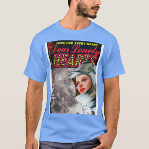 Camiseta Cobrir de quadrinhos Vintage Astronauta Girl