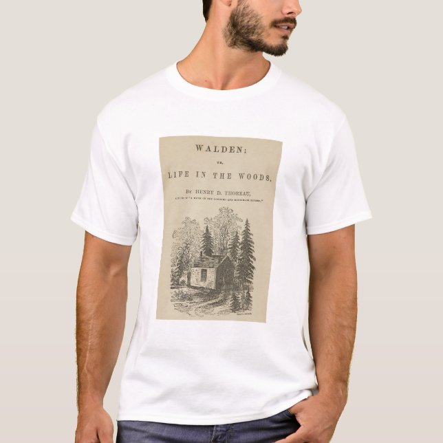 Camiseta Cobrir do Livro Walden Vintage (Frente)