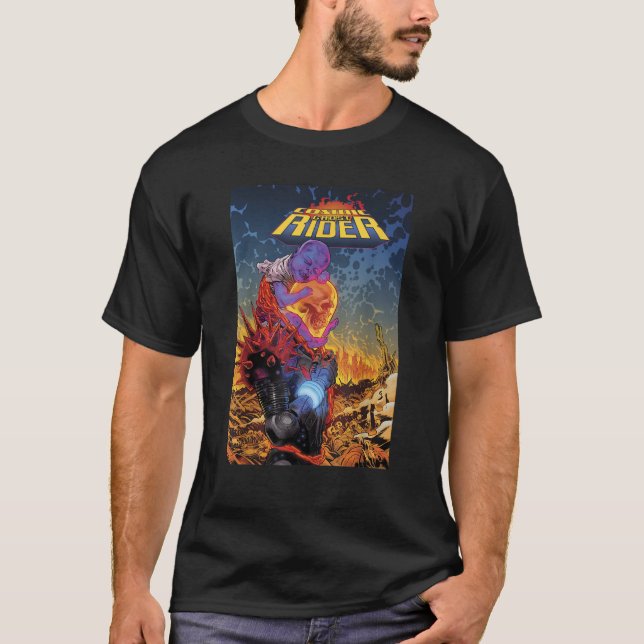 Camiseta Cobrir Ghost Rider Cômico Marvel (Frente)