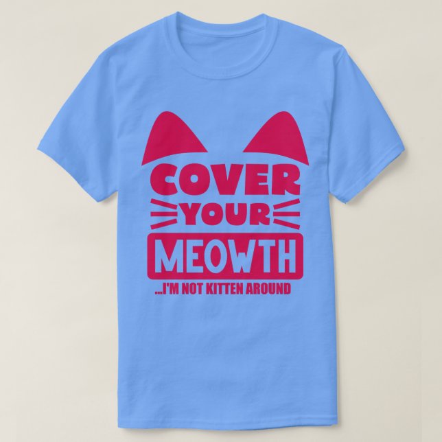 Camiseta Cobrir Seu Gato 1 (Frente do Design)