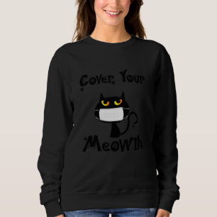 Camiseta Cobrir Sua Máscara De Gato Preto Do Dia de as Brux