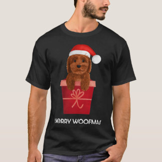 Camiseta Coca-Cola Vermelha Natal Cavapoo Cavoodle Dodle Cl