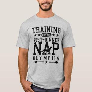 Camiseta Cochilo Engraçado para as Olimpíadas de Soneca de
