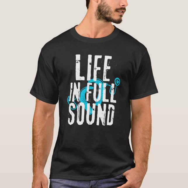 Camiseta Cochlear Implant Awareness - Life in Full Sound (Frente)
