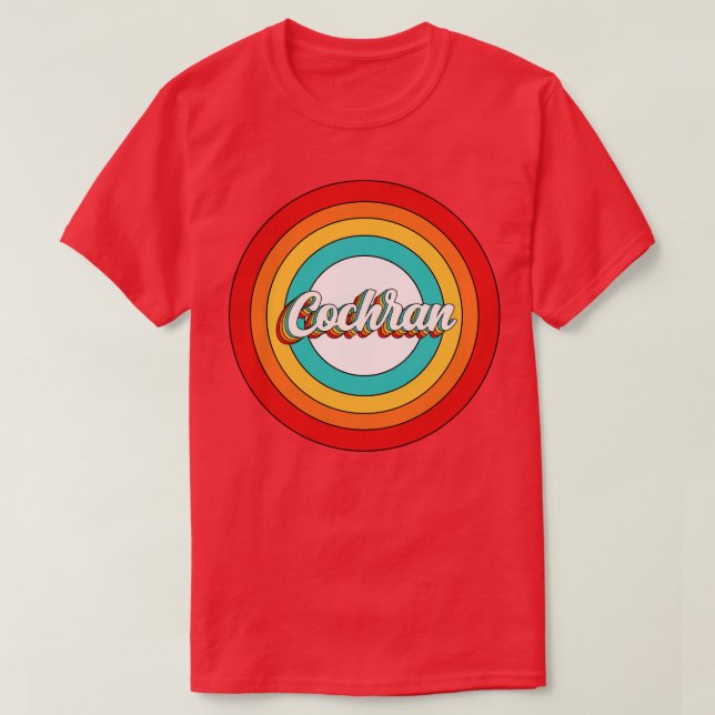 Camiseta Cochran Name Shirt Vintage Cochran Circular (Frente do Design)