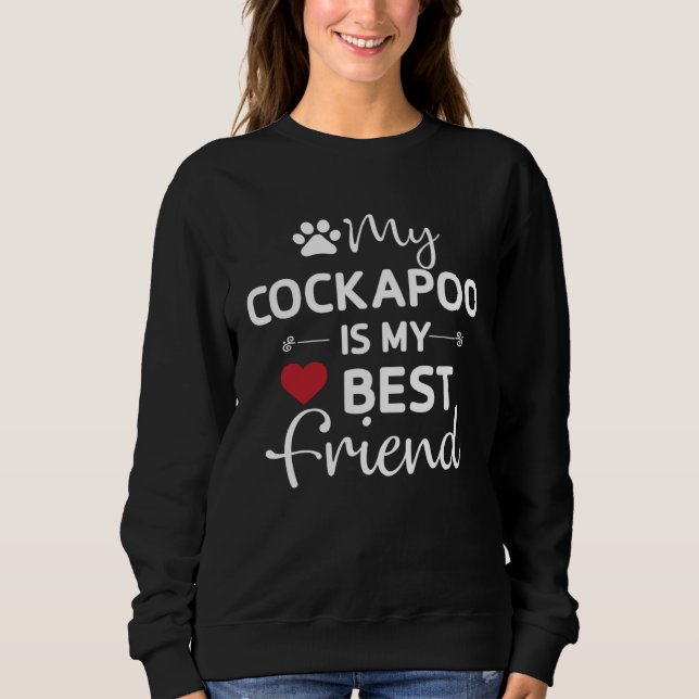 Camiseta Cockapoo Bestfriend Cockerpoo Mom Dad (Frente)