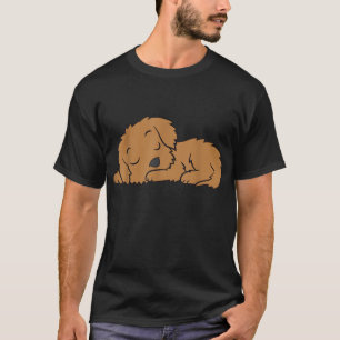 Camiseta Cockapoo Cão Pajama Engraçado Dormindo Cockapoo