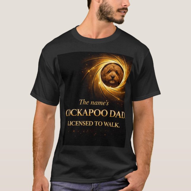 Camiseta Cockapoo Dad Shirt | Funny Dog Walking Gift (Frente)