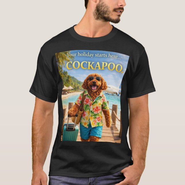 Camiseta Cockapoo Holiday Shirt | Funny Summer Dog Gift (Frente)