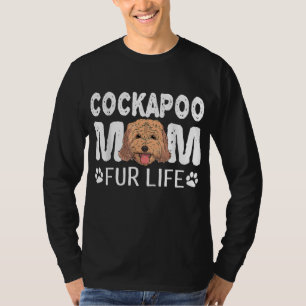 Camiseta Cockapoo Mãe Pele Vida Cão Dia de as mães Cão Cach