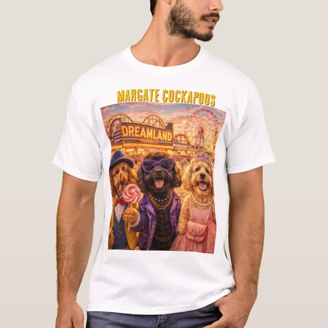 Camiseta Cockapoo Margate Dreamland Shirt Funny Dog Gift UK (Frente)