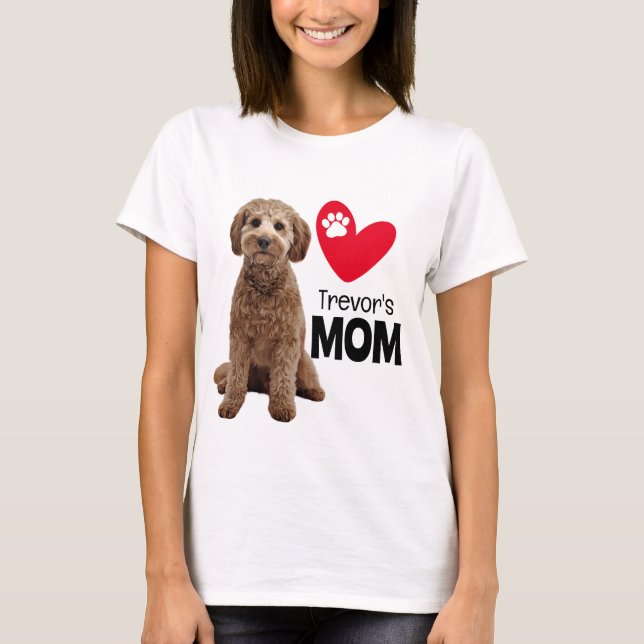 Camiseta Cockapoo Personalizado Mãe (Frente)