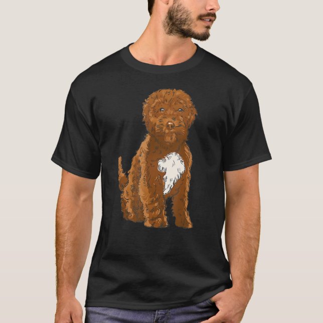 Camiseta Cockapoo Poodle Realista Cockapoo Amor Animal (Frente)