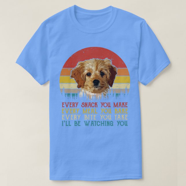 Camiseta Cockapoo Retro Cada Pica Que Você Faz Cada Refeiçã (Frente do Design)