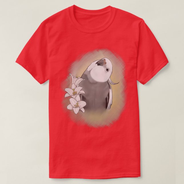 Camiseta Cockatiel 3 (Frente do Design)