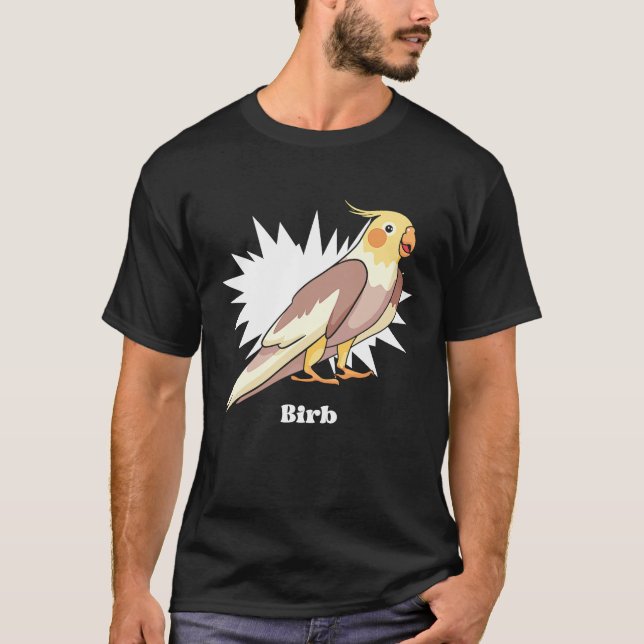 Camiseta Cockatiel Birb Meme Yellow Cute Bird for Parrot Ow (Frente)