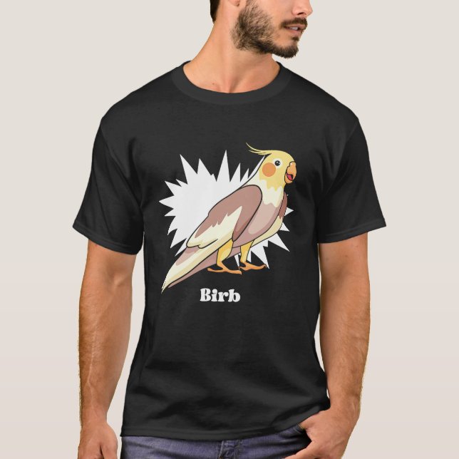 Camiseta Cockatiel Birb Meme Yellow Cute Bird for Parrot Ow (Frente)