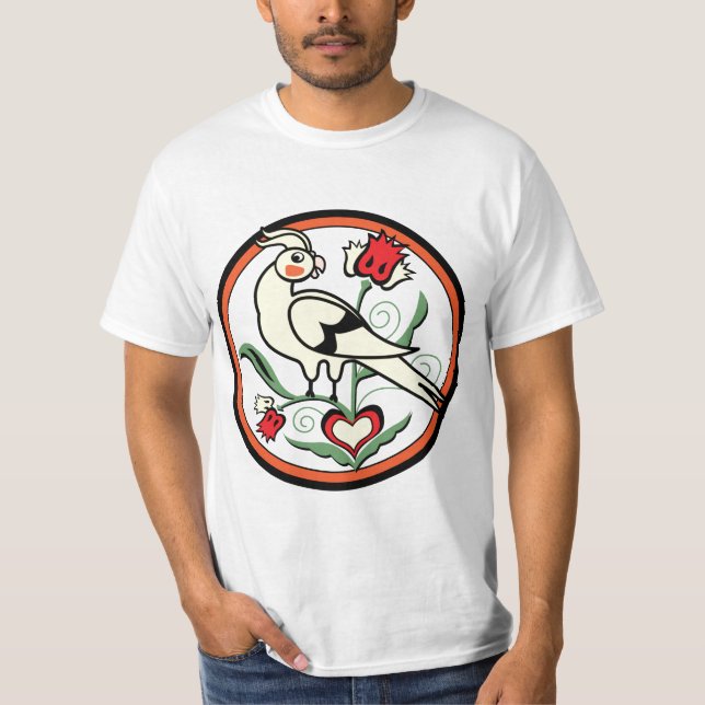 Camiseta Cockatiel de Distlefink (Frente)