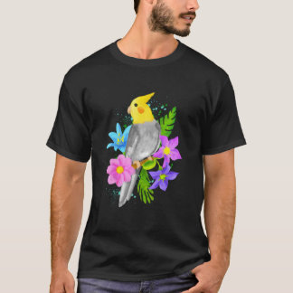 Camiseta Cockatiel de papagaio de galeria