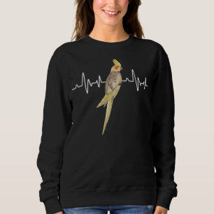 Camiseta Cockatiel Heartbeat Ekg Pulseline Avian